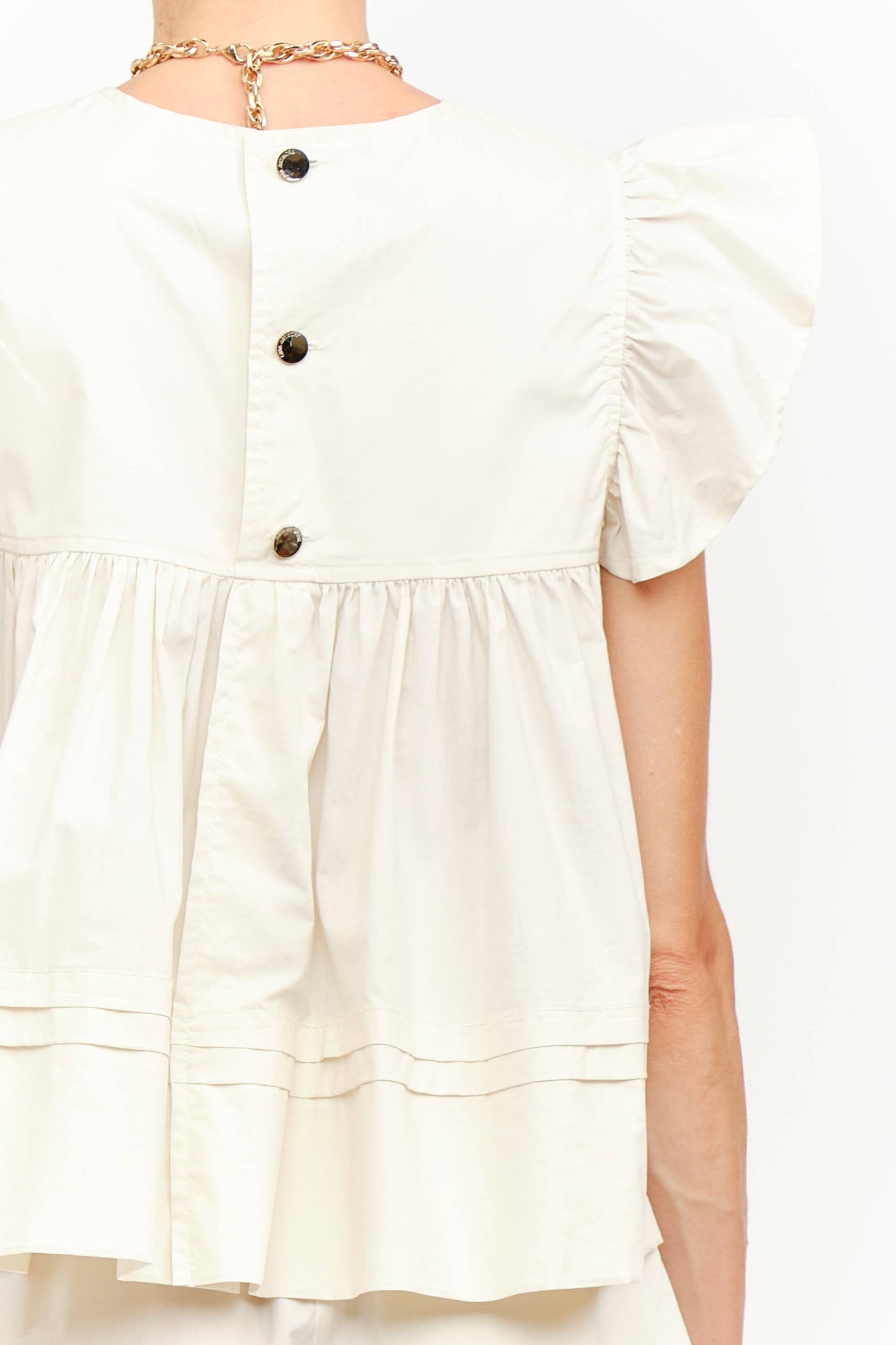 Leah Cream Top : CREAM