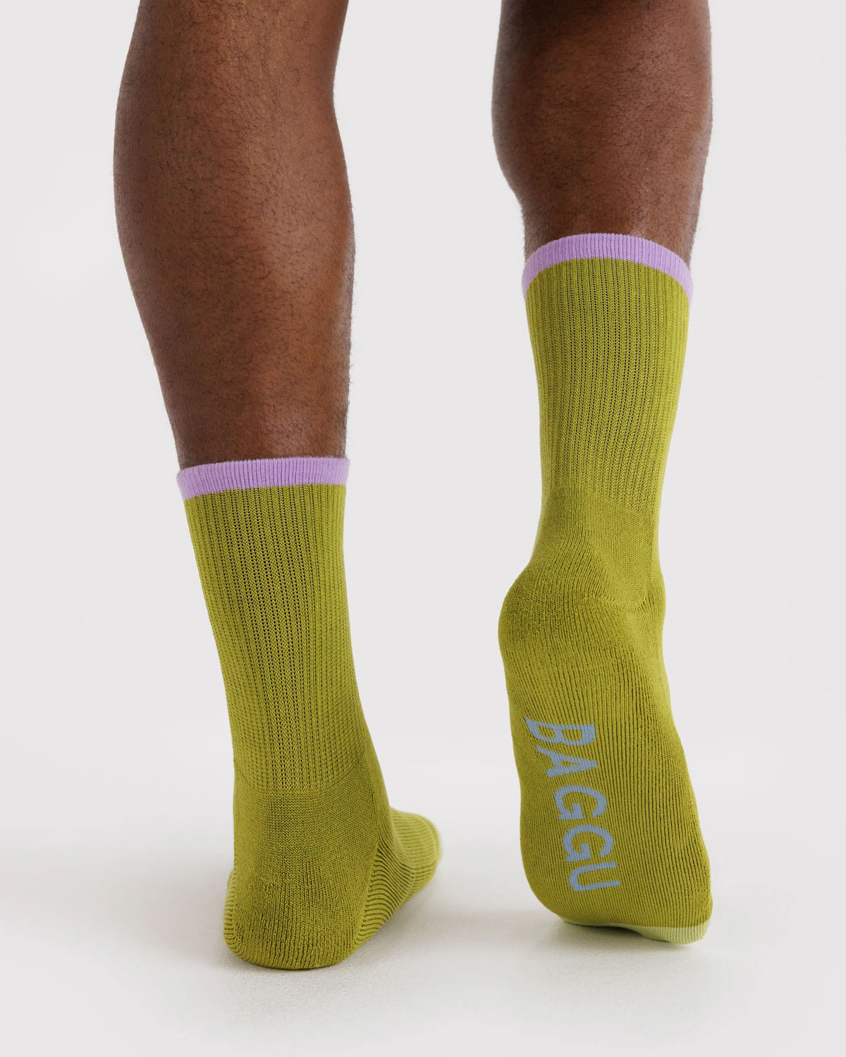 BAGGU Ribbed Sock - Olive Mix
