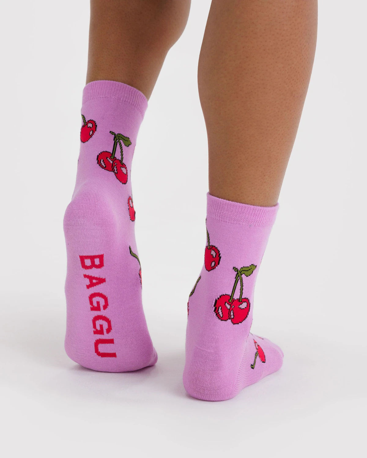 BAGGU Crew Sock - Cherries