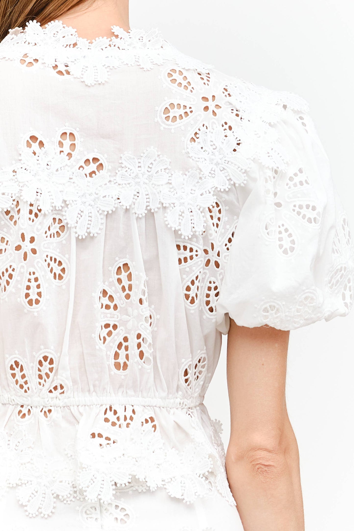 Eloise Off White Blouse: OFF WHITE