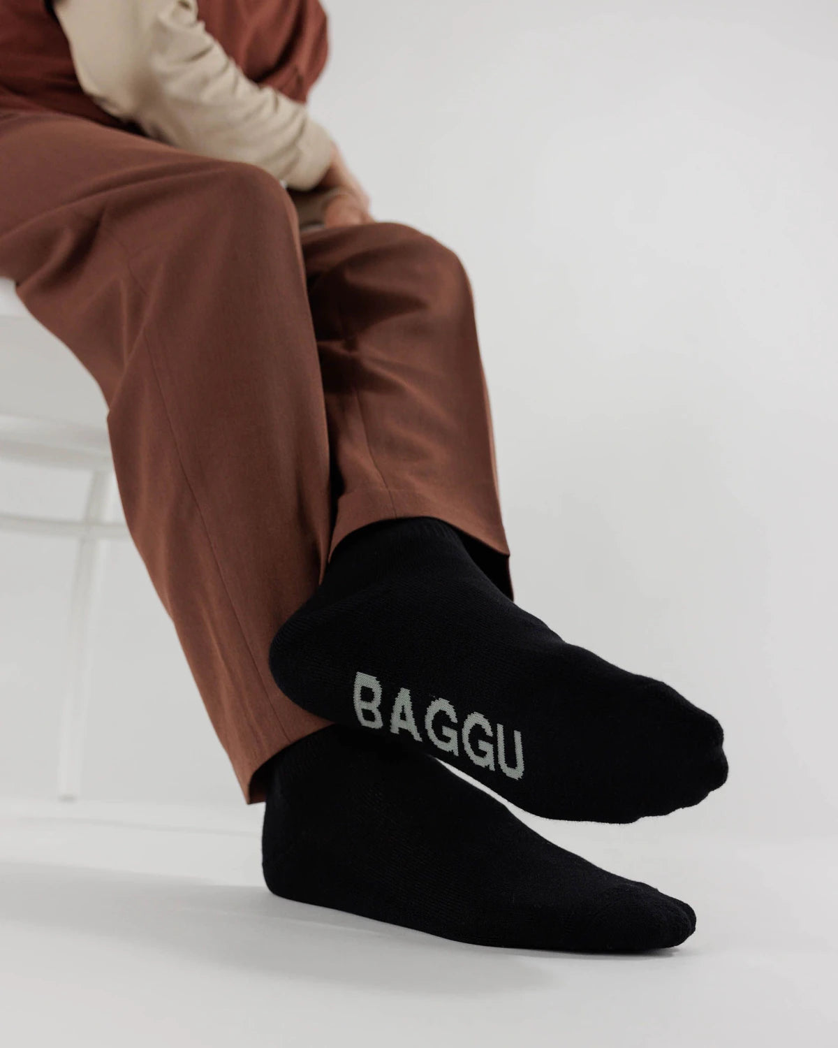 BAGGU Ribbed Sock - Black
