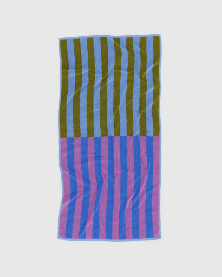 BAGGU Bath Towel - Cabana Stripe Mix