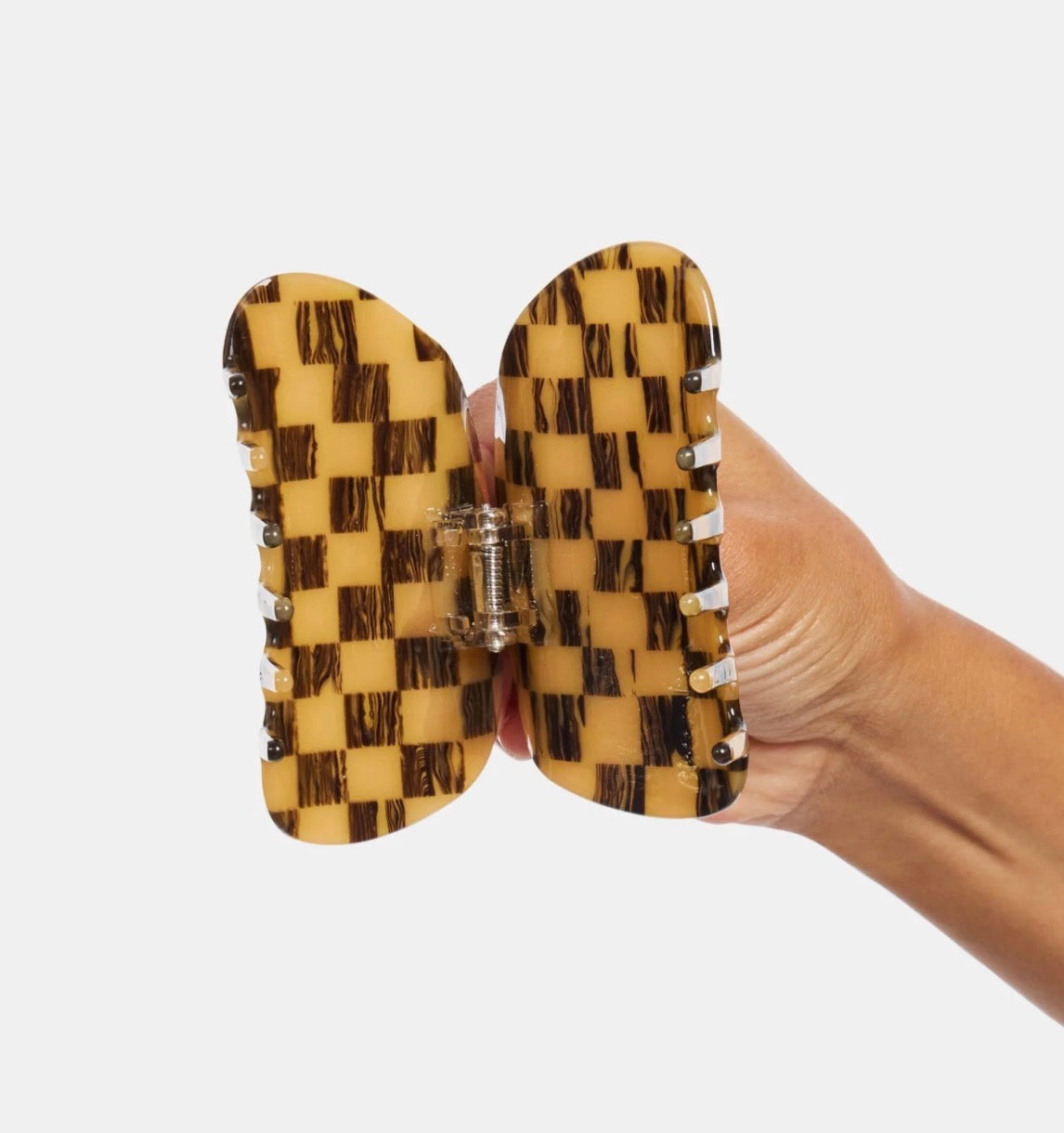 Checker Claw in Mocha