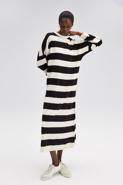 Striped Oversize Knit Dress