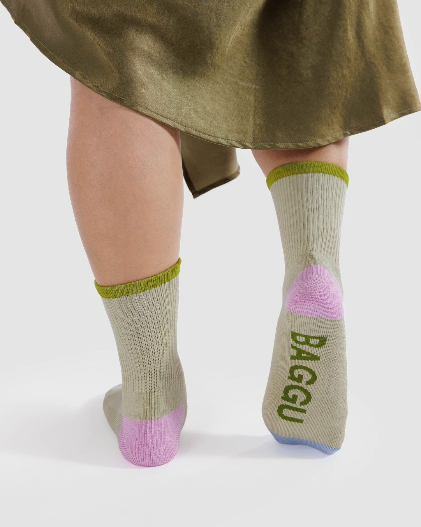 BAGGU Ribbed Sock - Stone Mix