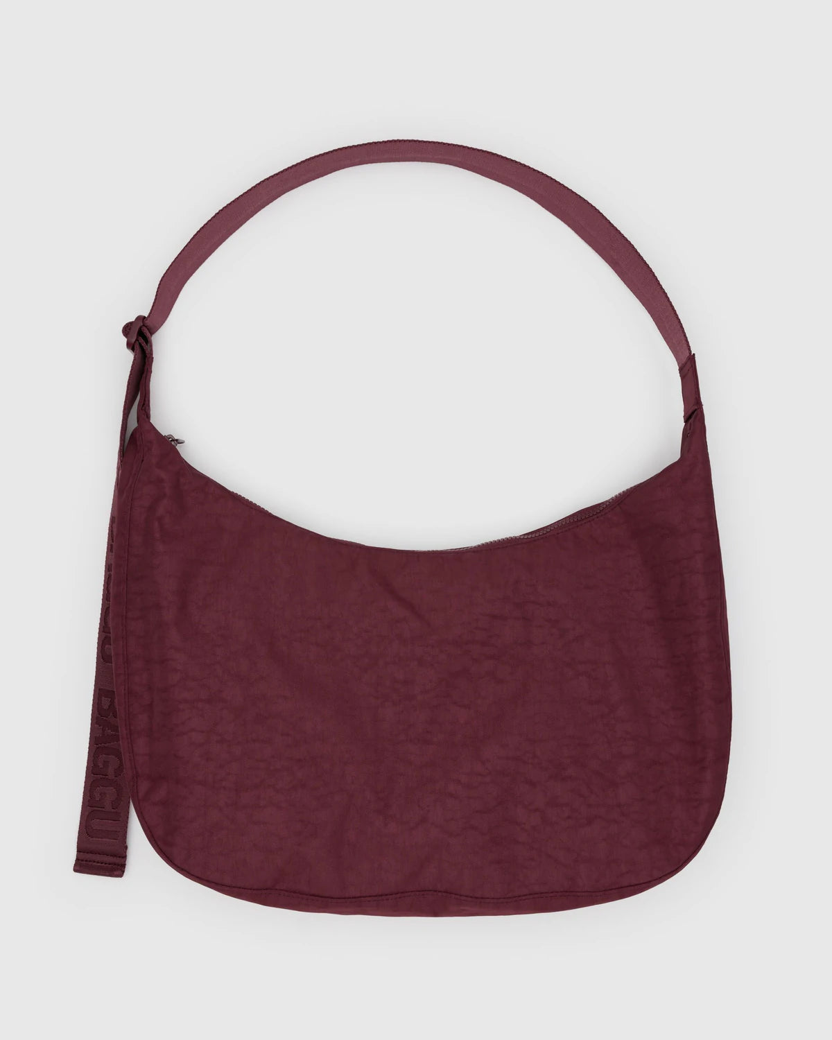 BAGGU Large Nylon Crescent Bag - Mahogany