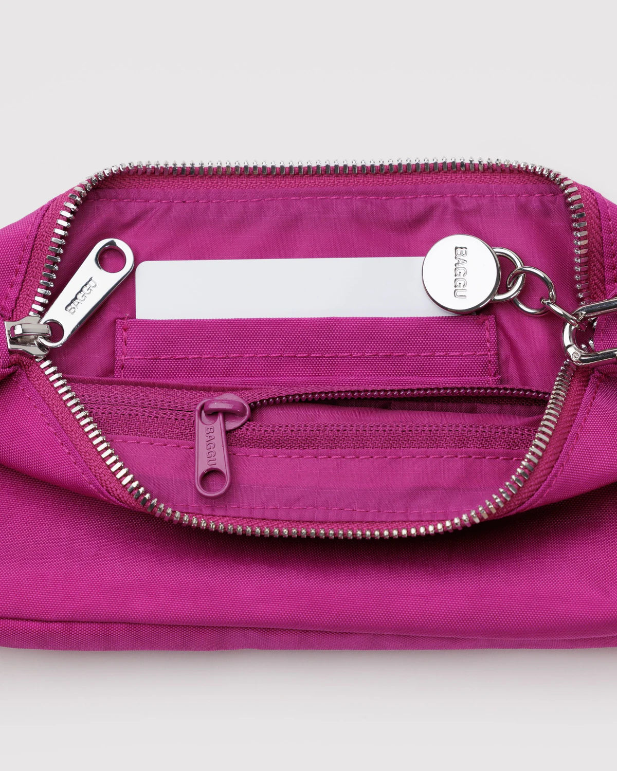 BAGGU Nylon Pochette - Deep Fuchsia