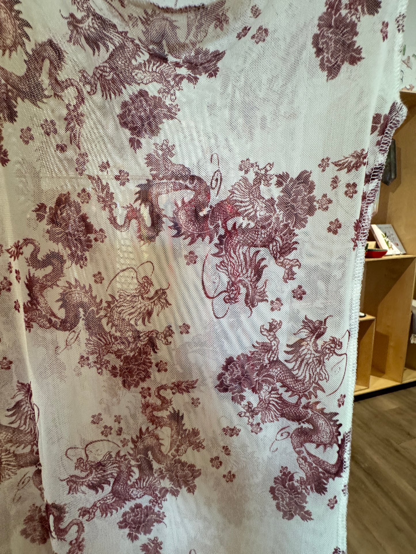 Leonor Aispuro - Dragon Mesh Cutout Dress