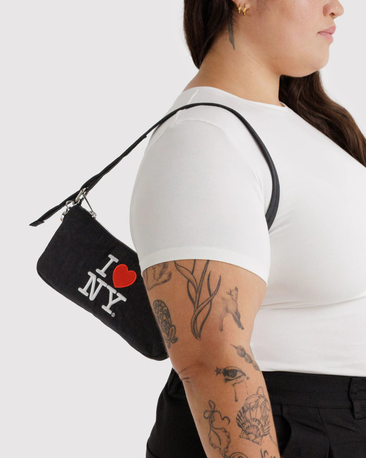 BAGGU Nylon Pochette - I Love NY