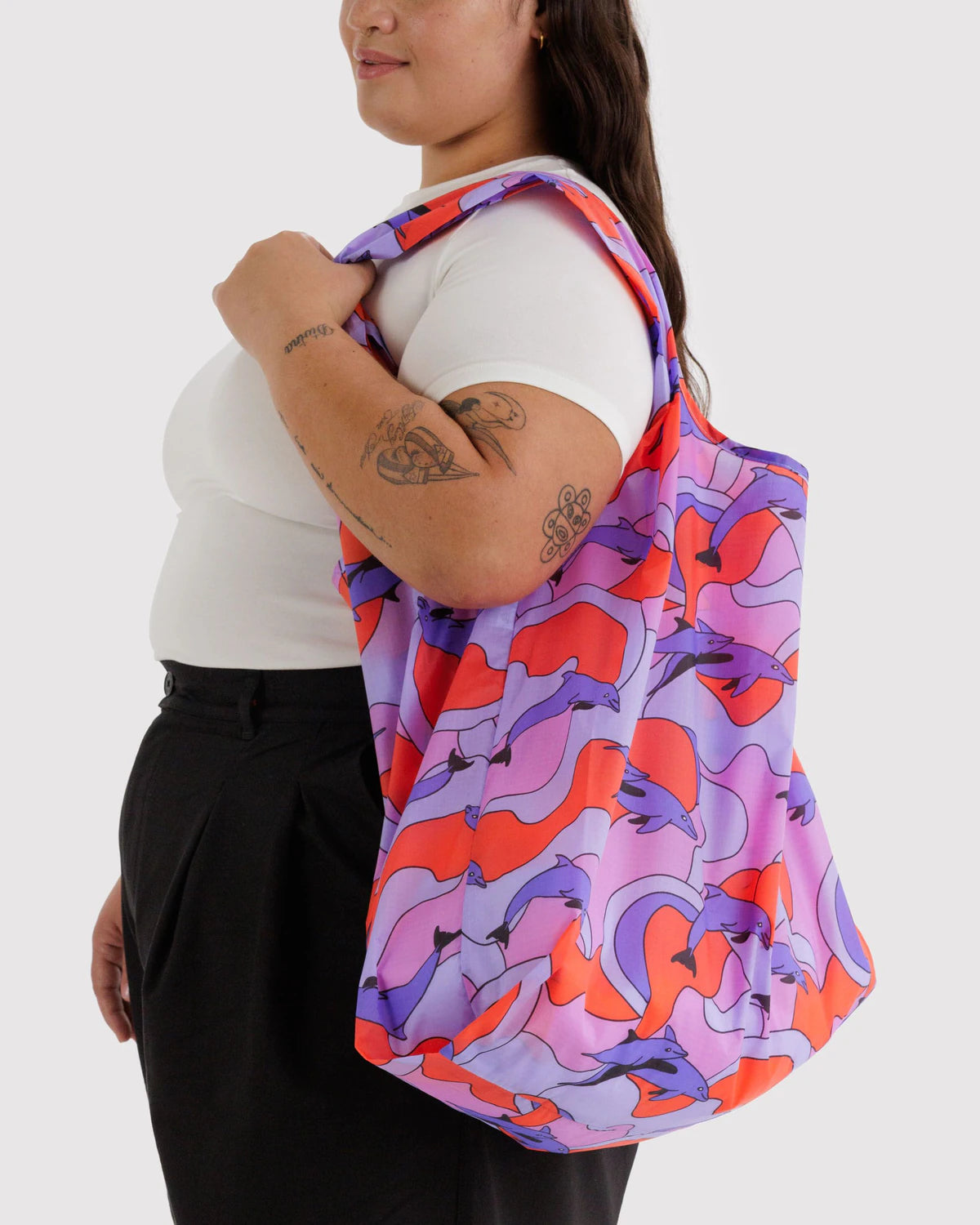 Big BAGGU Reusable Tote - Dolphins