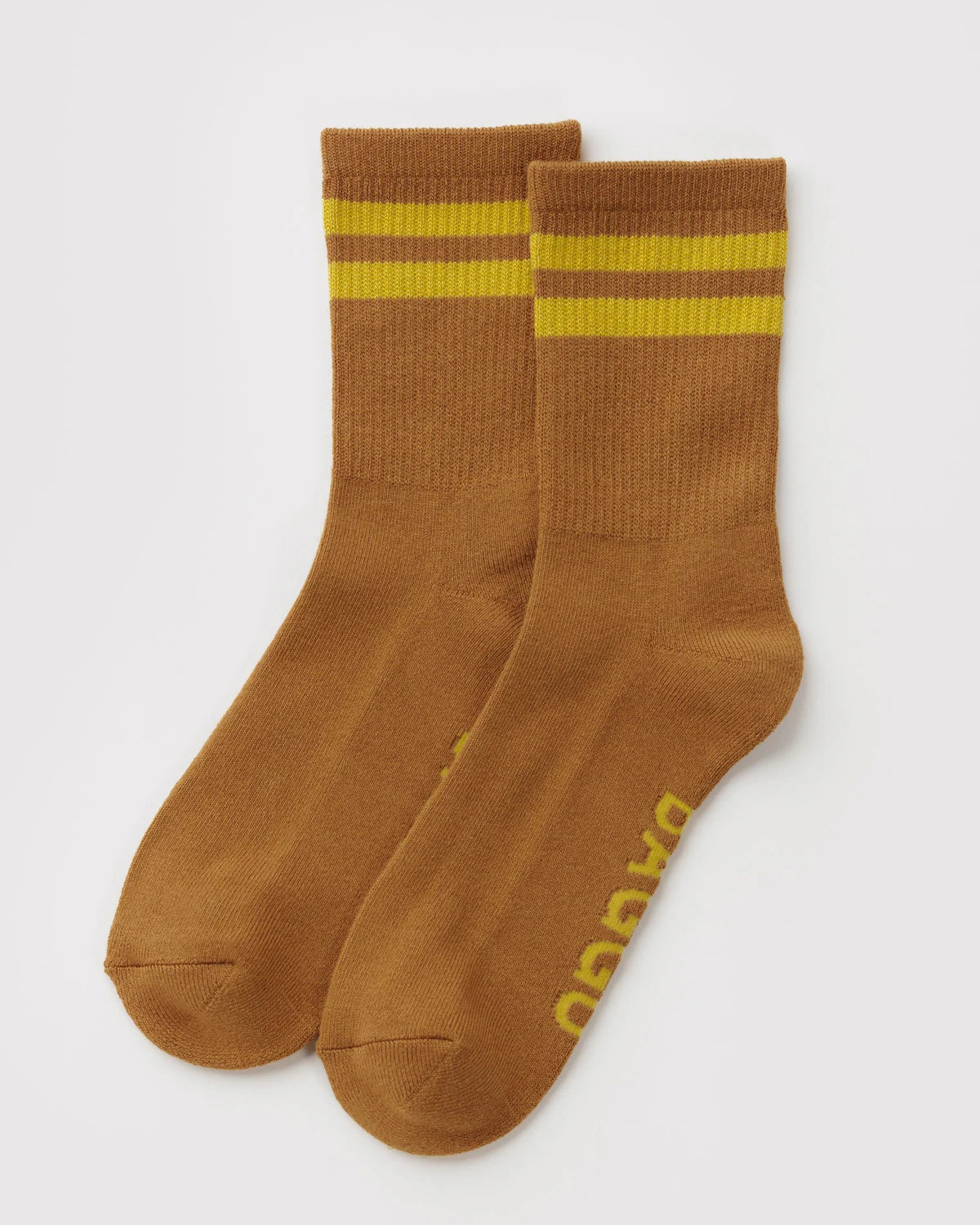 BAGGU Ribbed Sock - Toffee Stripe