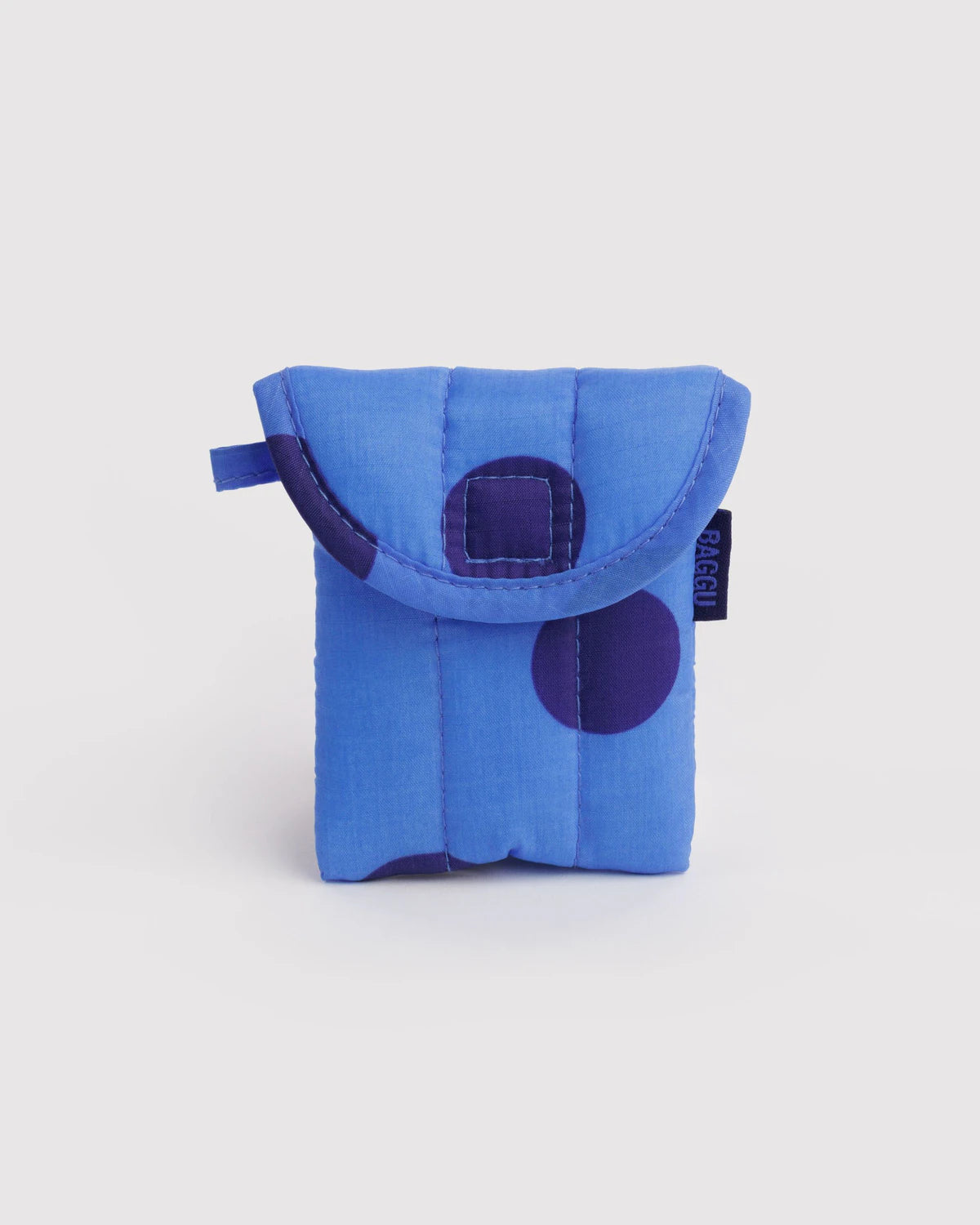 BAGGU Puffy Earbud Case - Blue Polka Dot