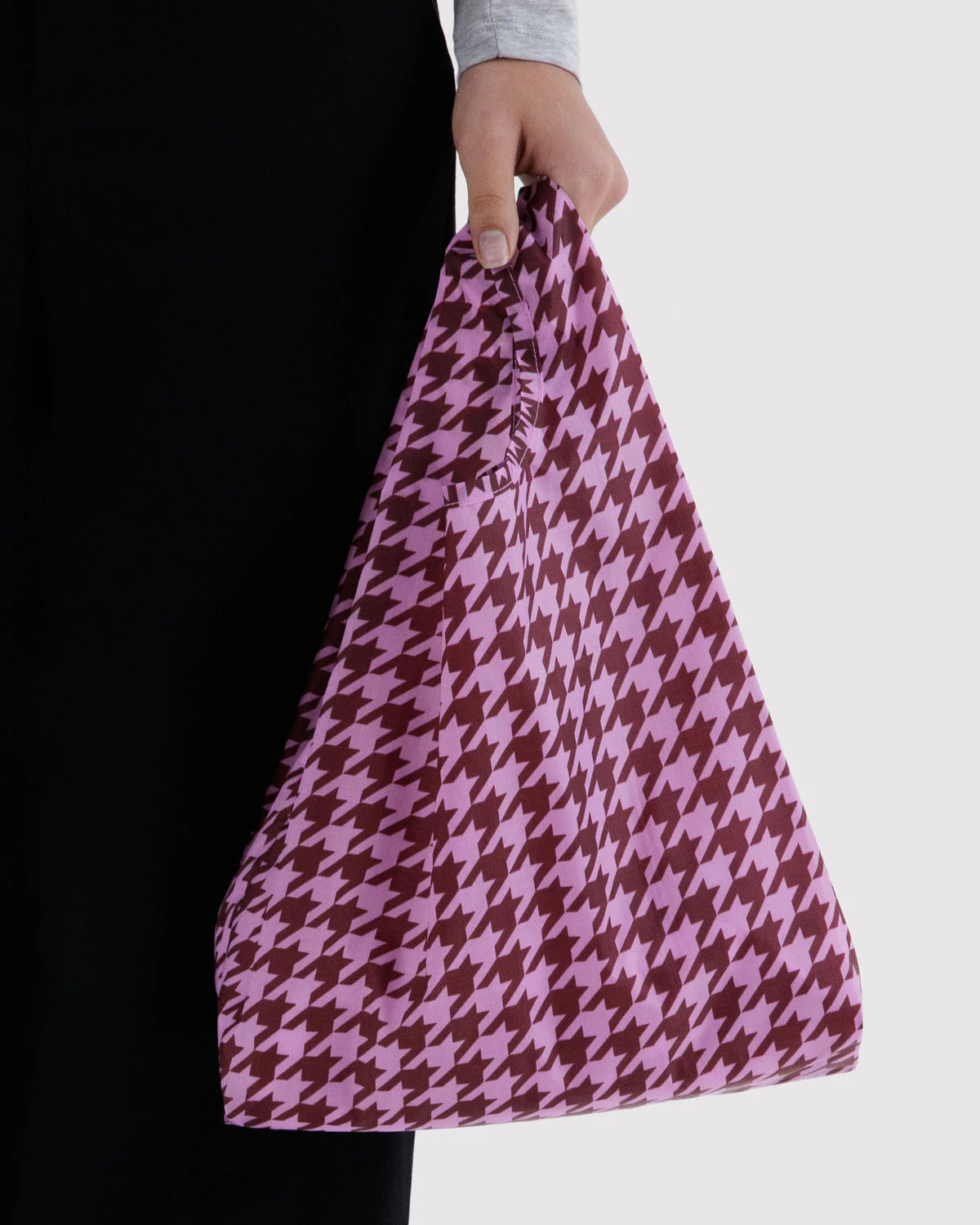 Baby BAGGU reusable tote - Pink Houndstooth