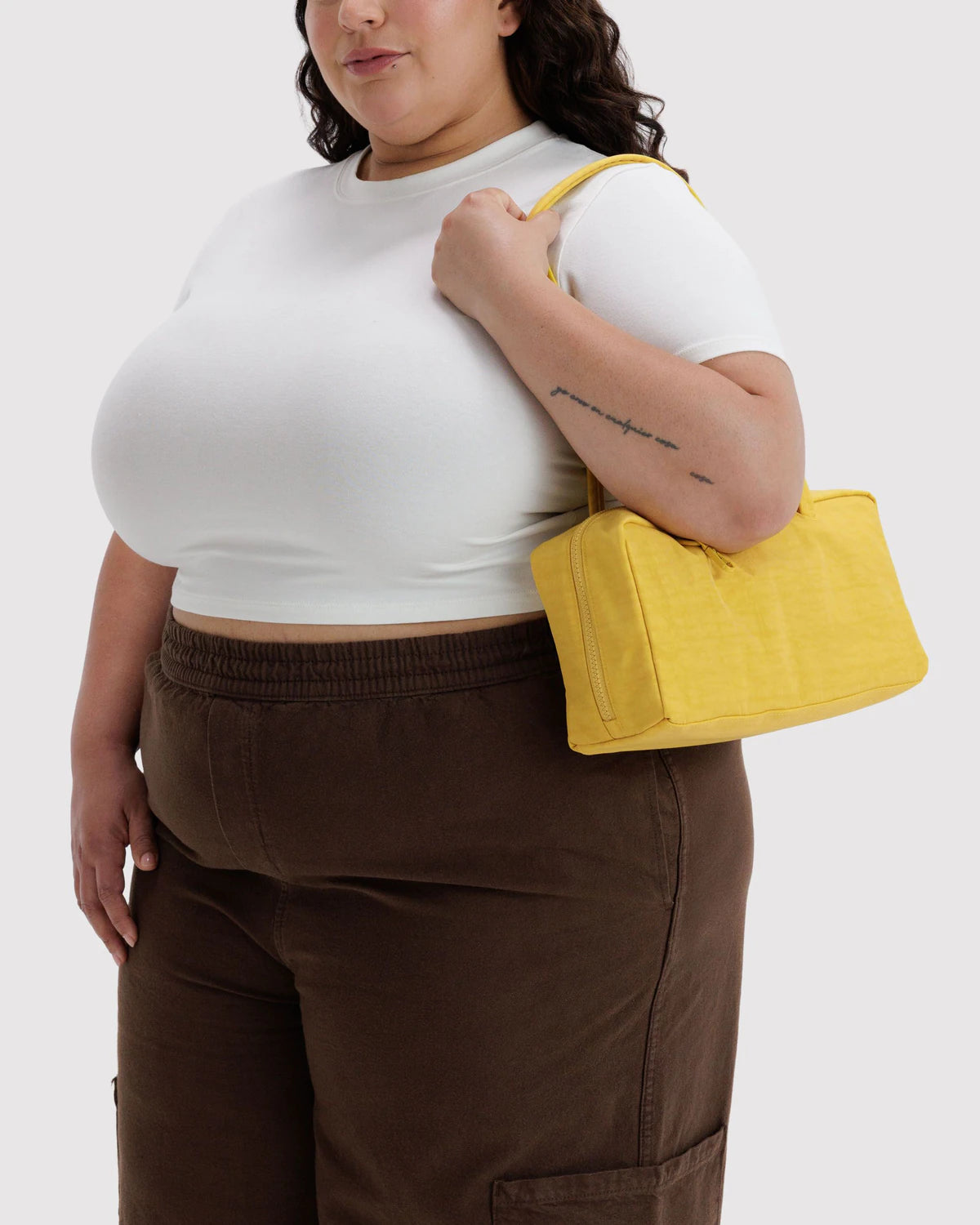 BAGGU Nylon Bowler Bag - Sunflower