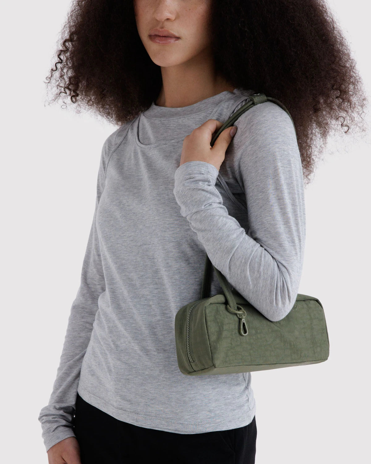 BAGGU Small Nylon Bowler Bag - Caper