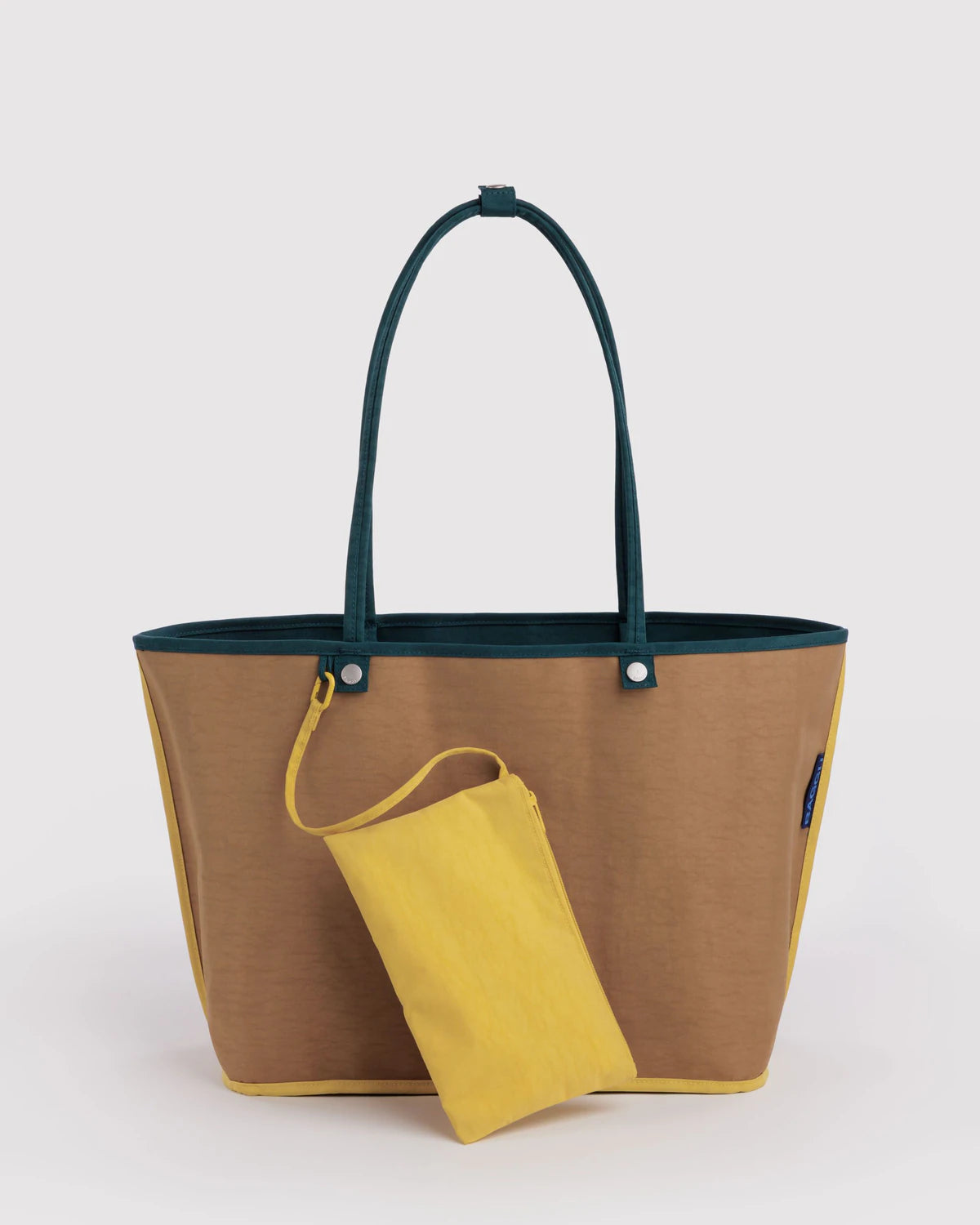 BAGGU Large Nylon Reversible Tote- Deep Sea Mix