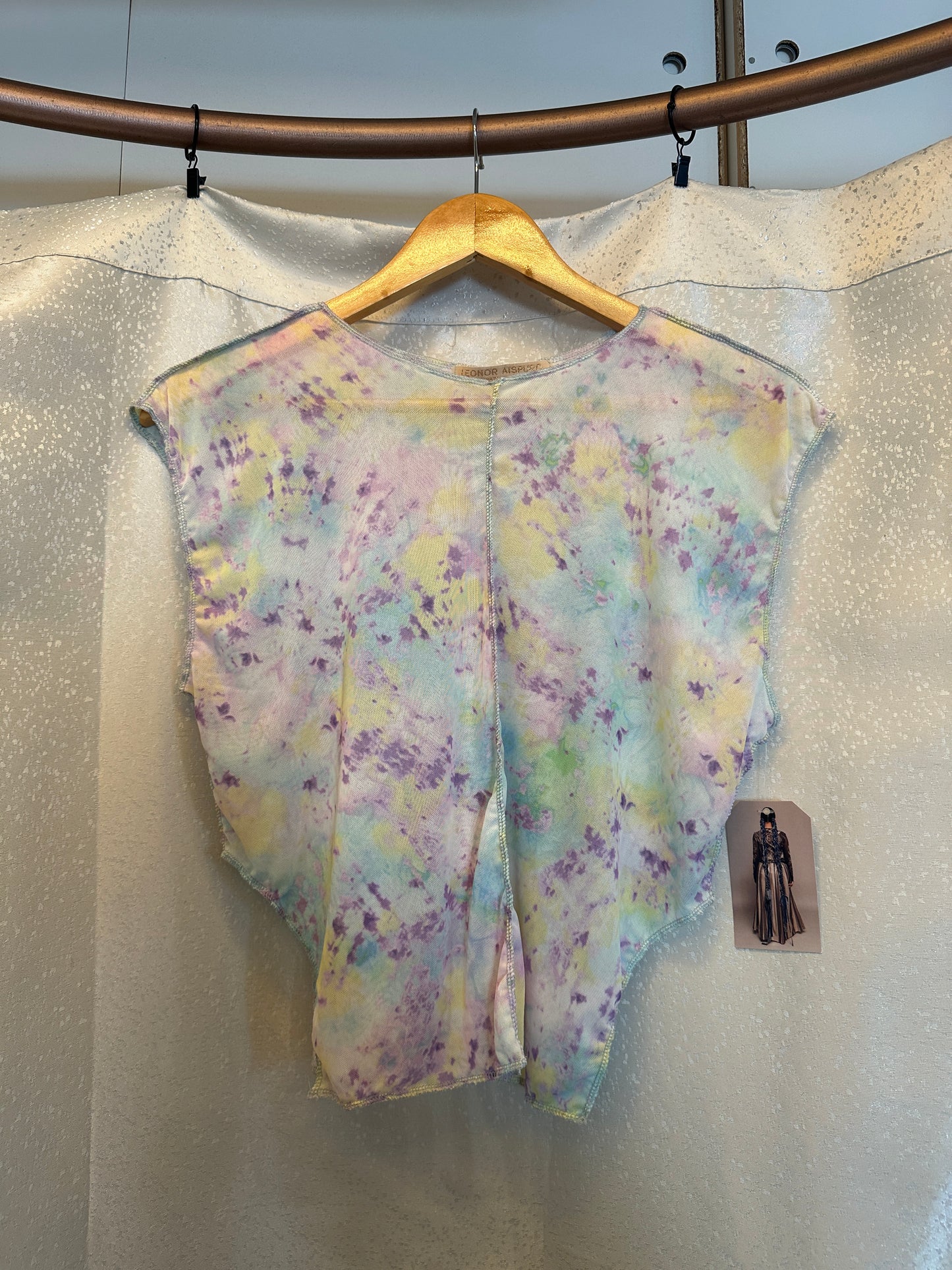 Leonor Aispuro - Pastel Mesh Tie Dye Top