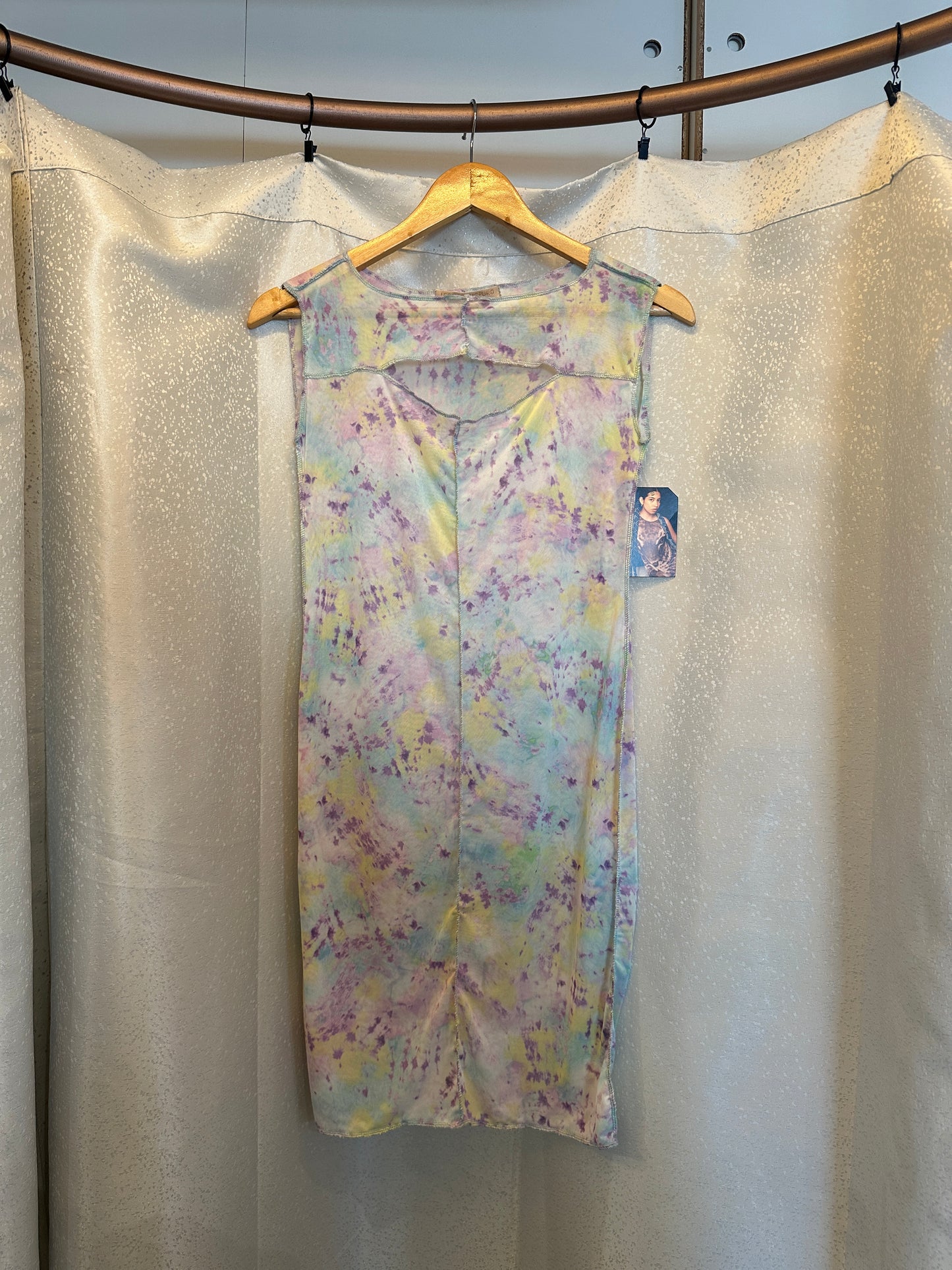 Leonor Aispuro -Pastel Mesh Tie Dye Dress
