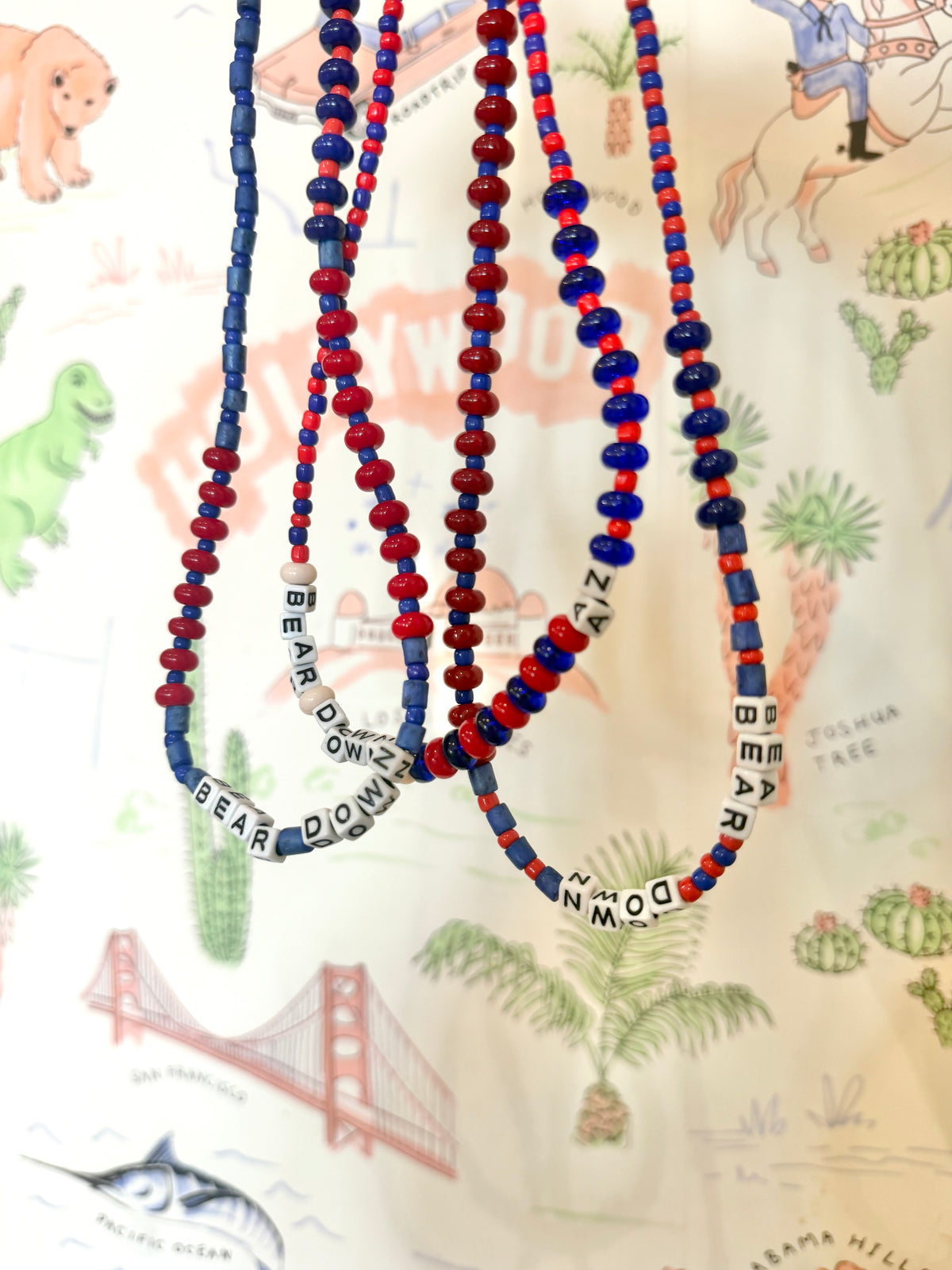 Handmade Bear Down Necklace