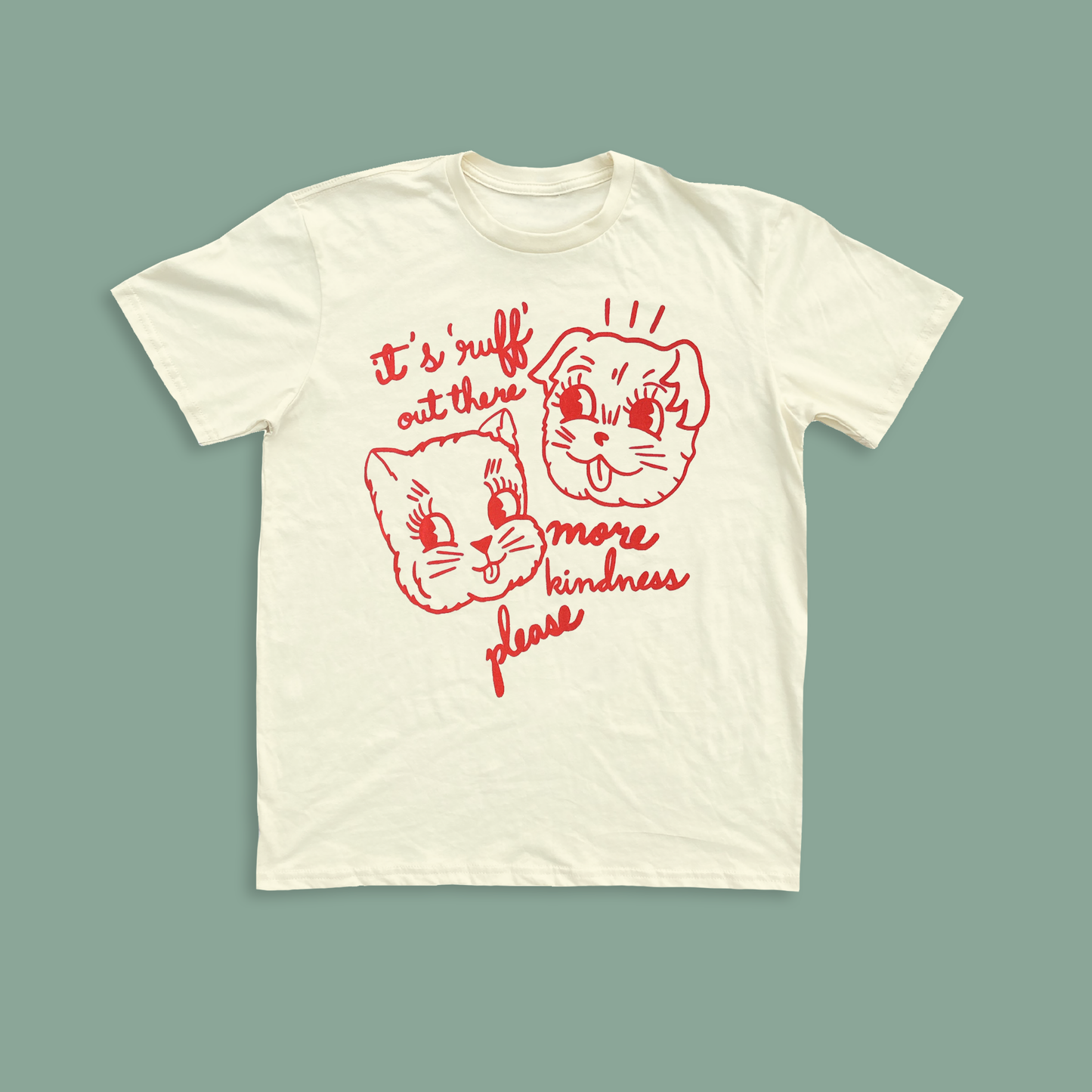 It's Ruff Out There Unisex Tee - Cream Graphic Tee