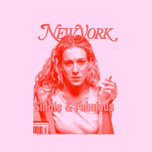 Carrie Bradshaw Classic Graphic Tee: White