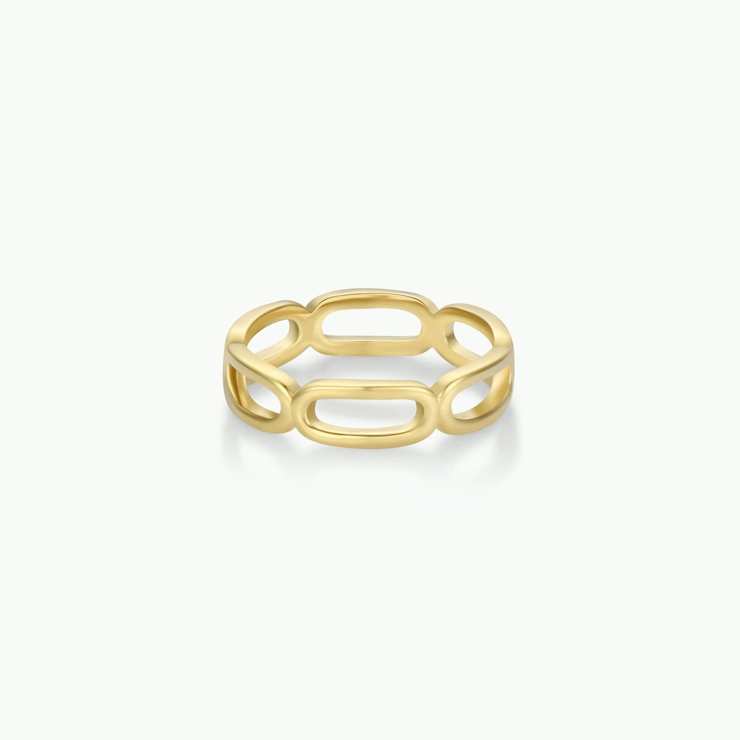 Gold Rings - Chain Link