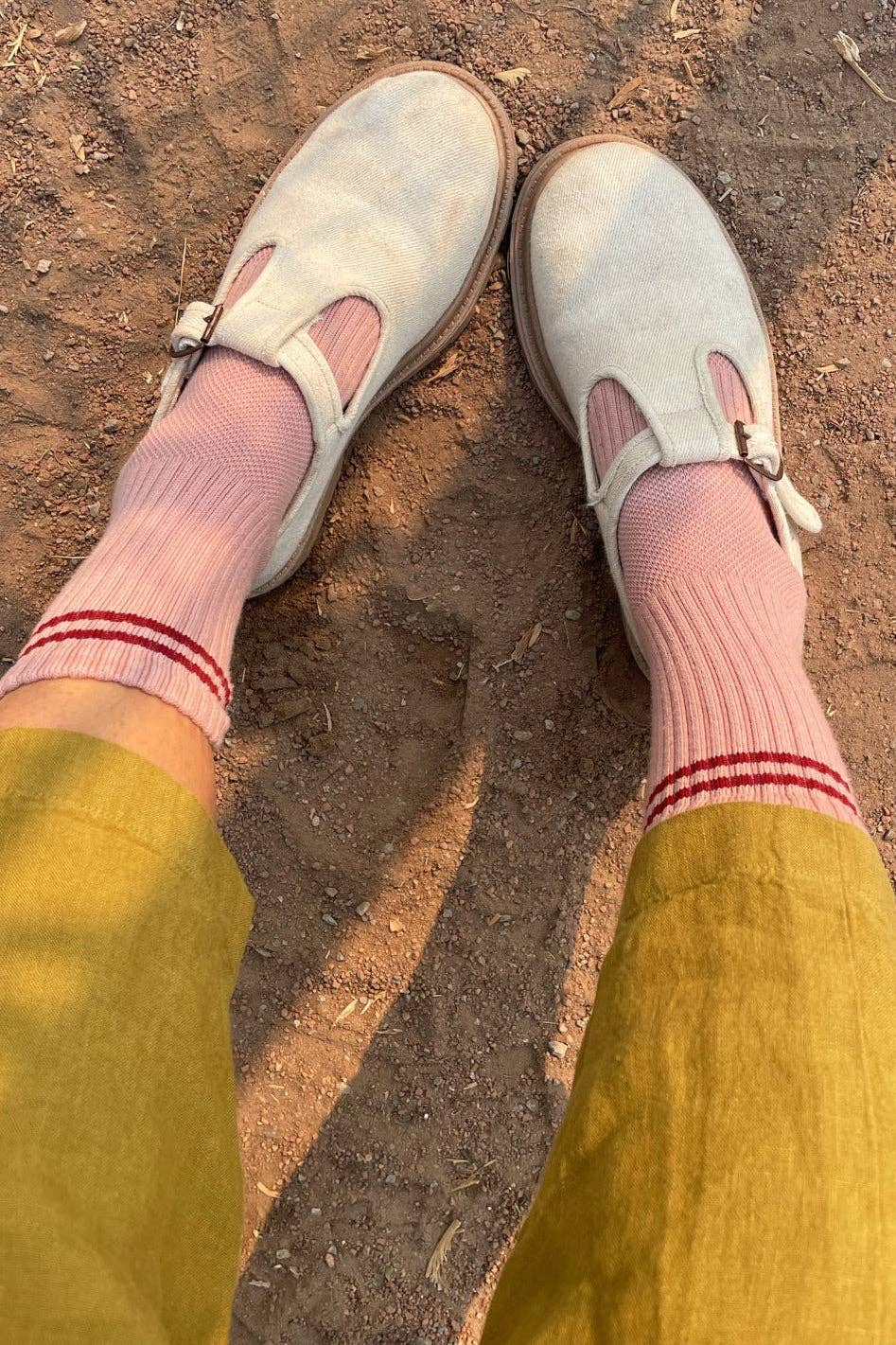 Boyfriend Socks: Vintage Pink
