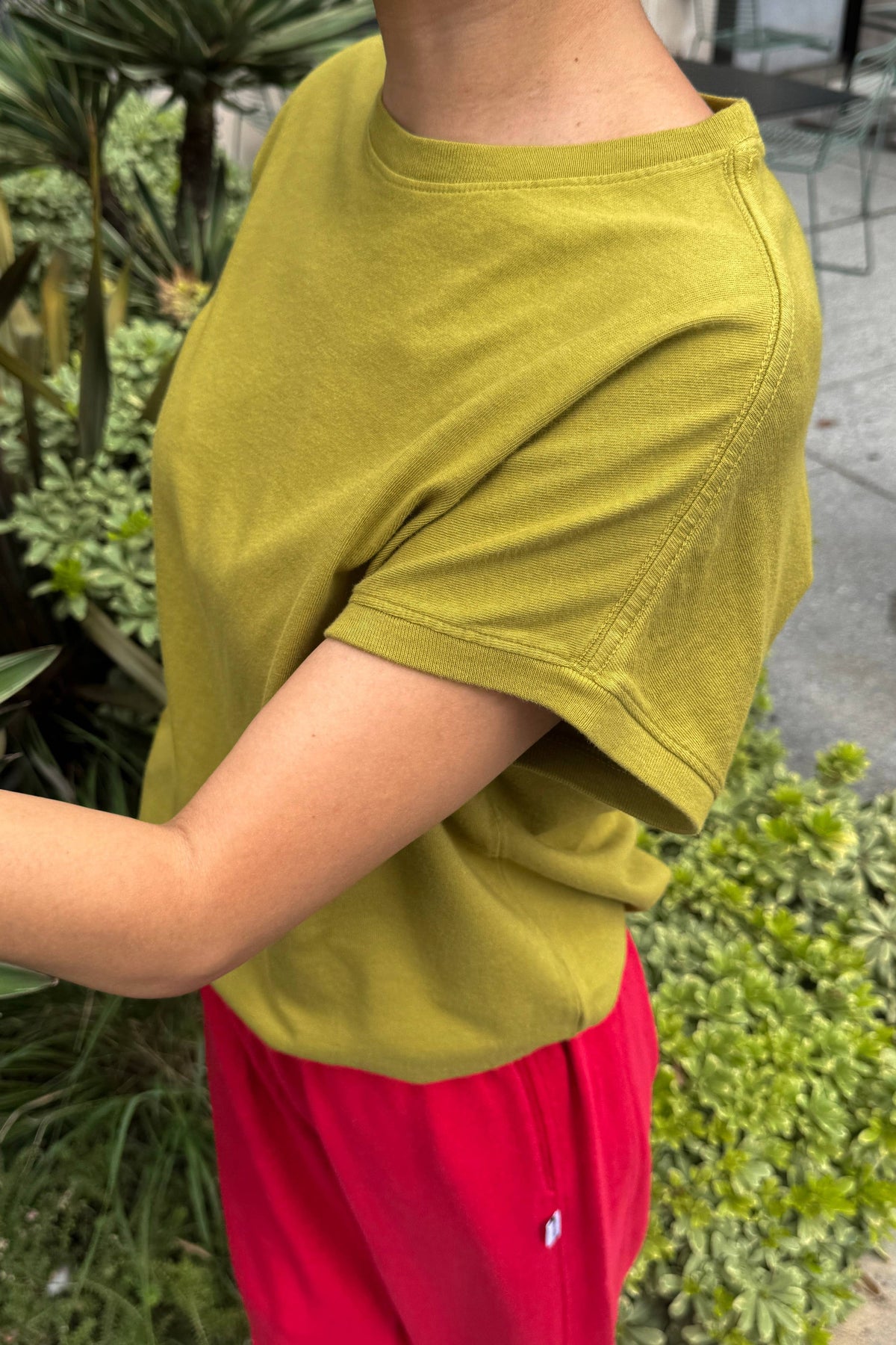 Ease Tee in Golden Olive