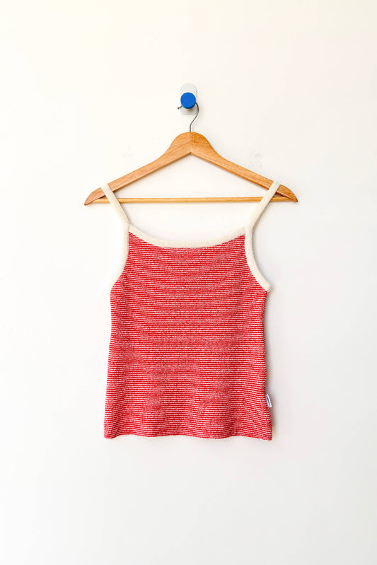 Lily Sweater Cami: RED STRIPE