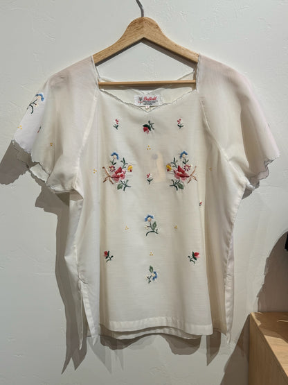 1970s Hand Embroidered Top