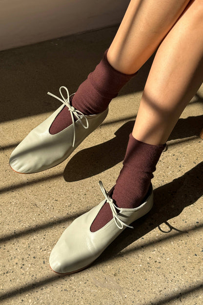 Breezy Sneaker Socks: Dark Cacao