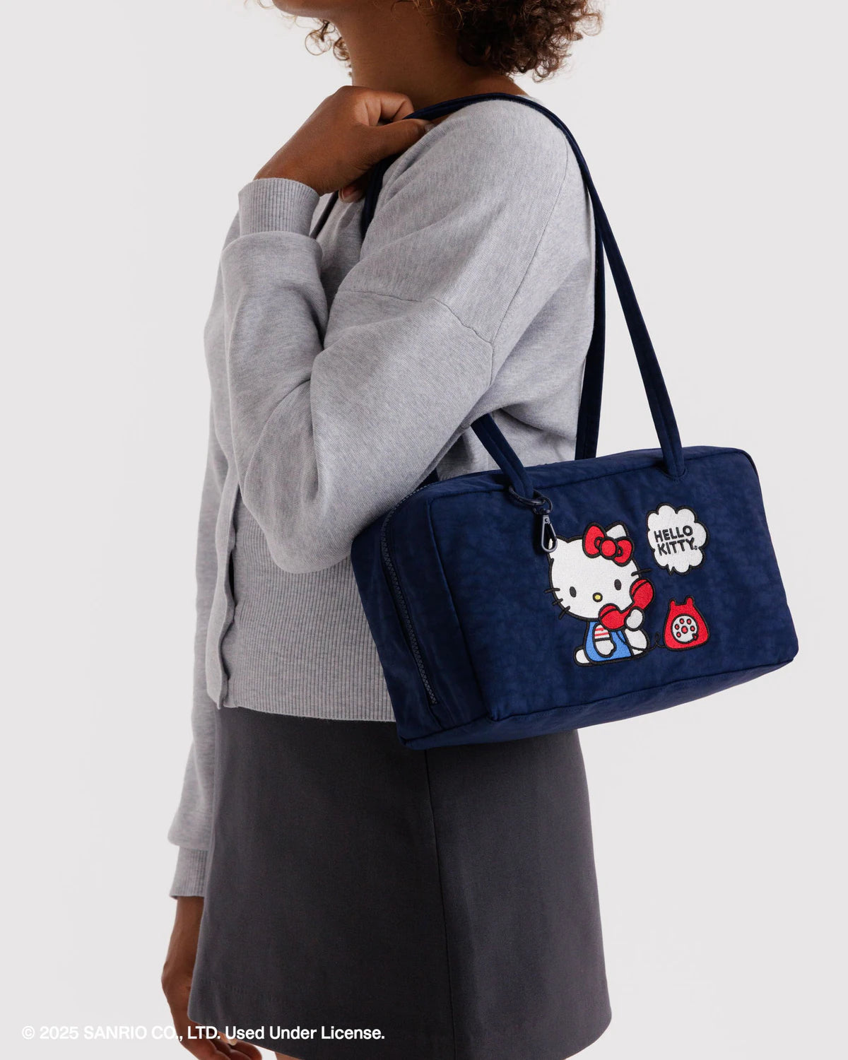 BAGGU Bowler Bag - Embroidered Hello Kitty Phone
