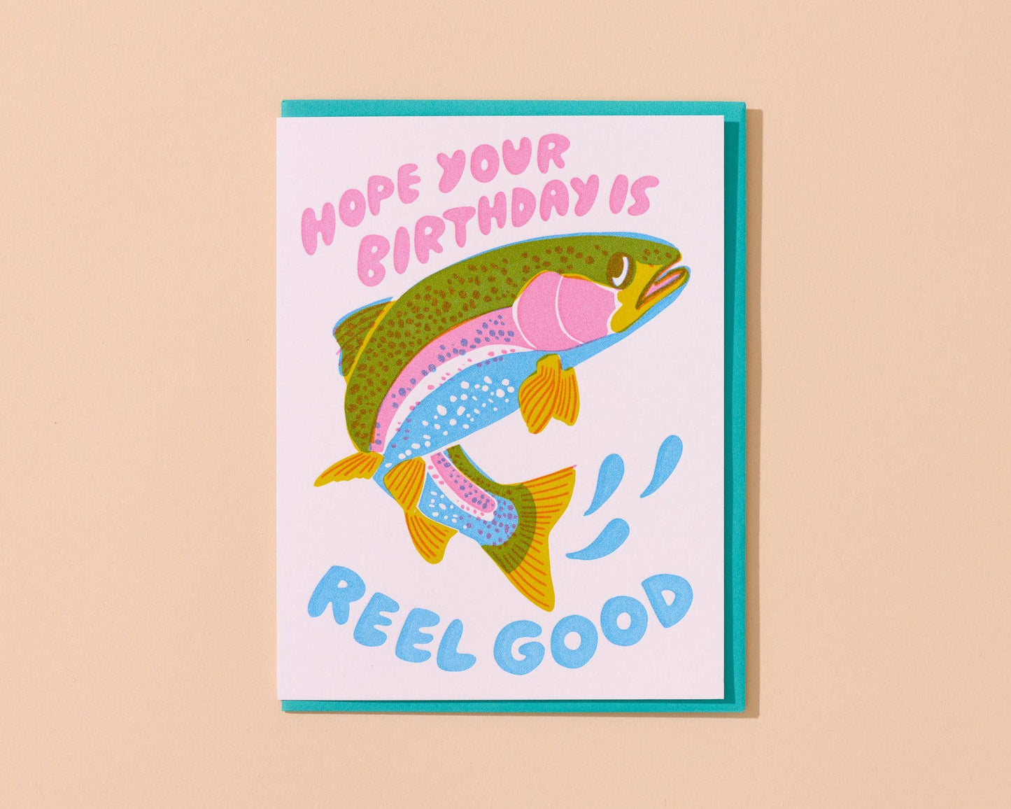 Reel Good Birth Letterpress Card - Made in USA