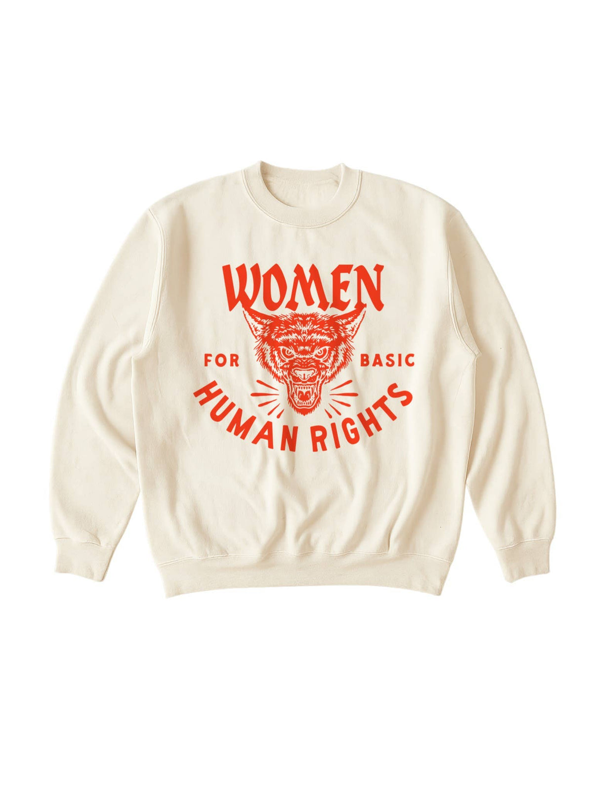 Women for basic human rights Graphic Sweatshirt - Ivory