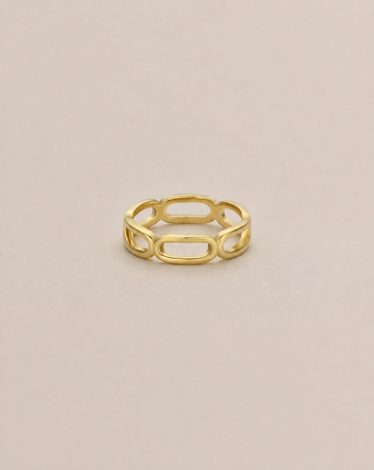 Gold Rings - Chain Link