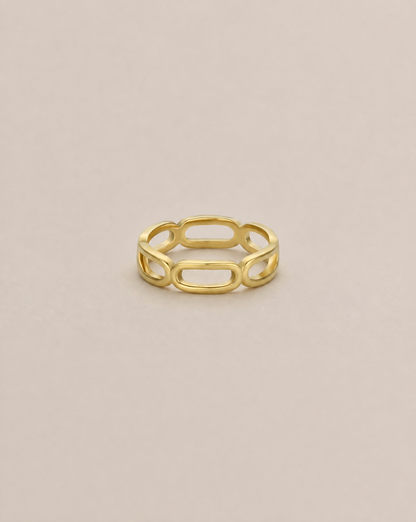 Gold Rings - Chain Link