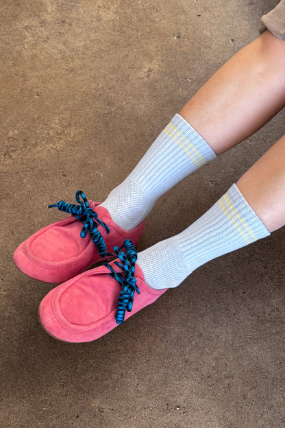 Boyfriend Socks: Pastel Sky