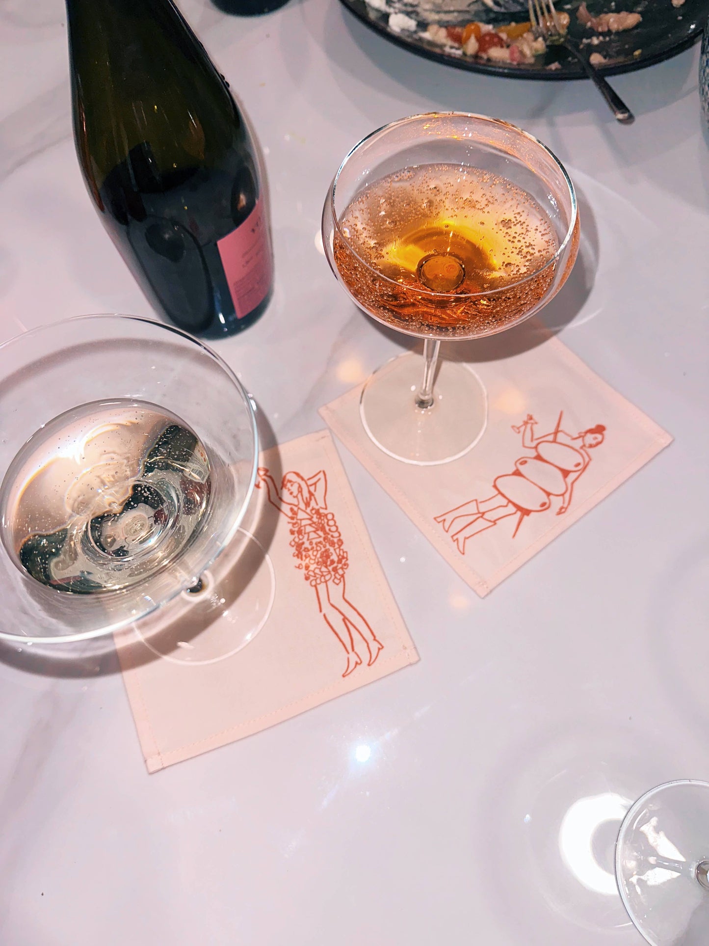 Phthalo Ruth x Julie Peach - Dinner Girls Cocktail Napkins
