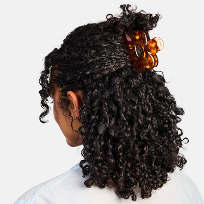 Chunks Flower Claw in Honey Check