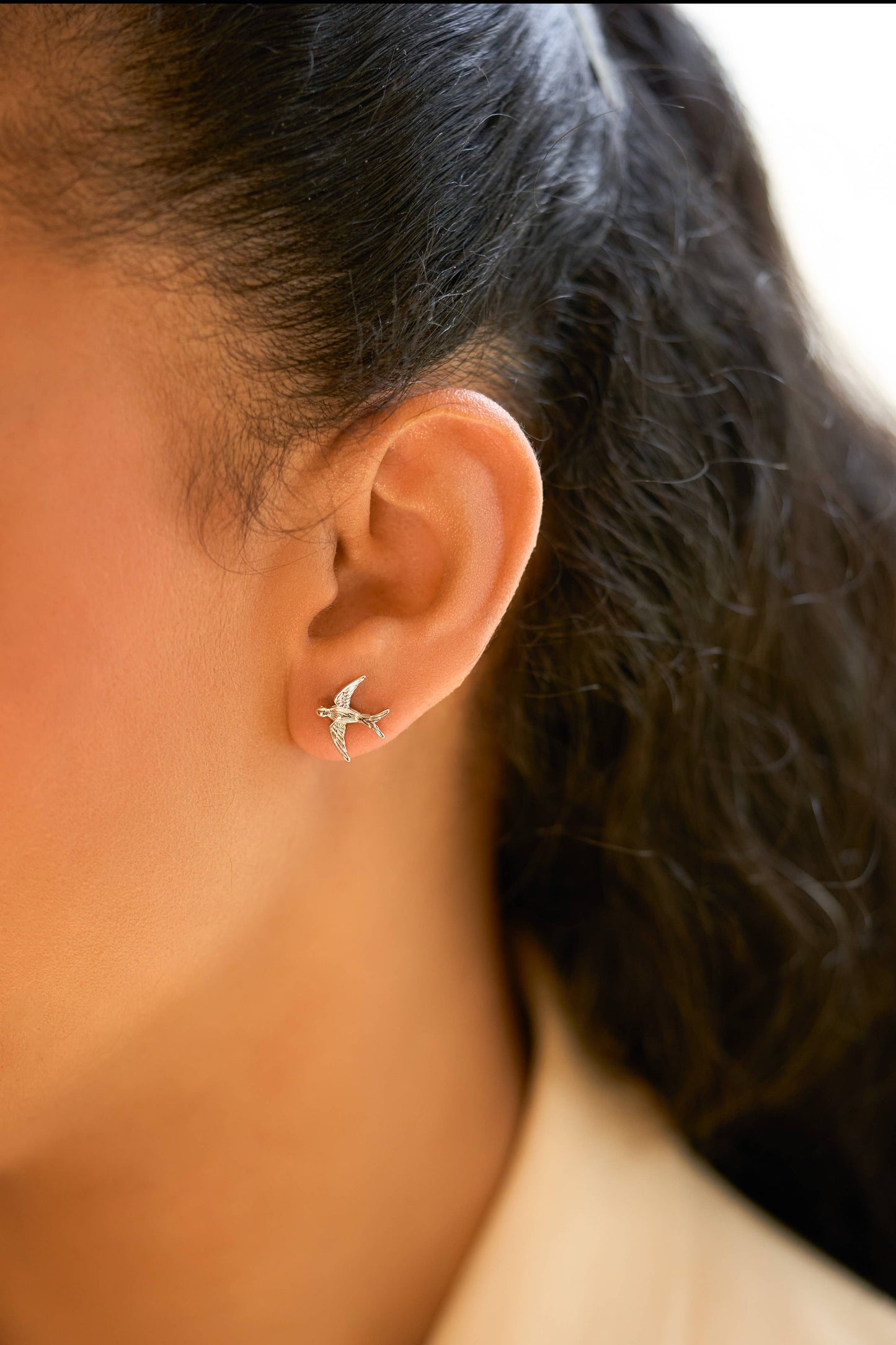 Swallow Studs: Silver