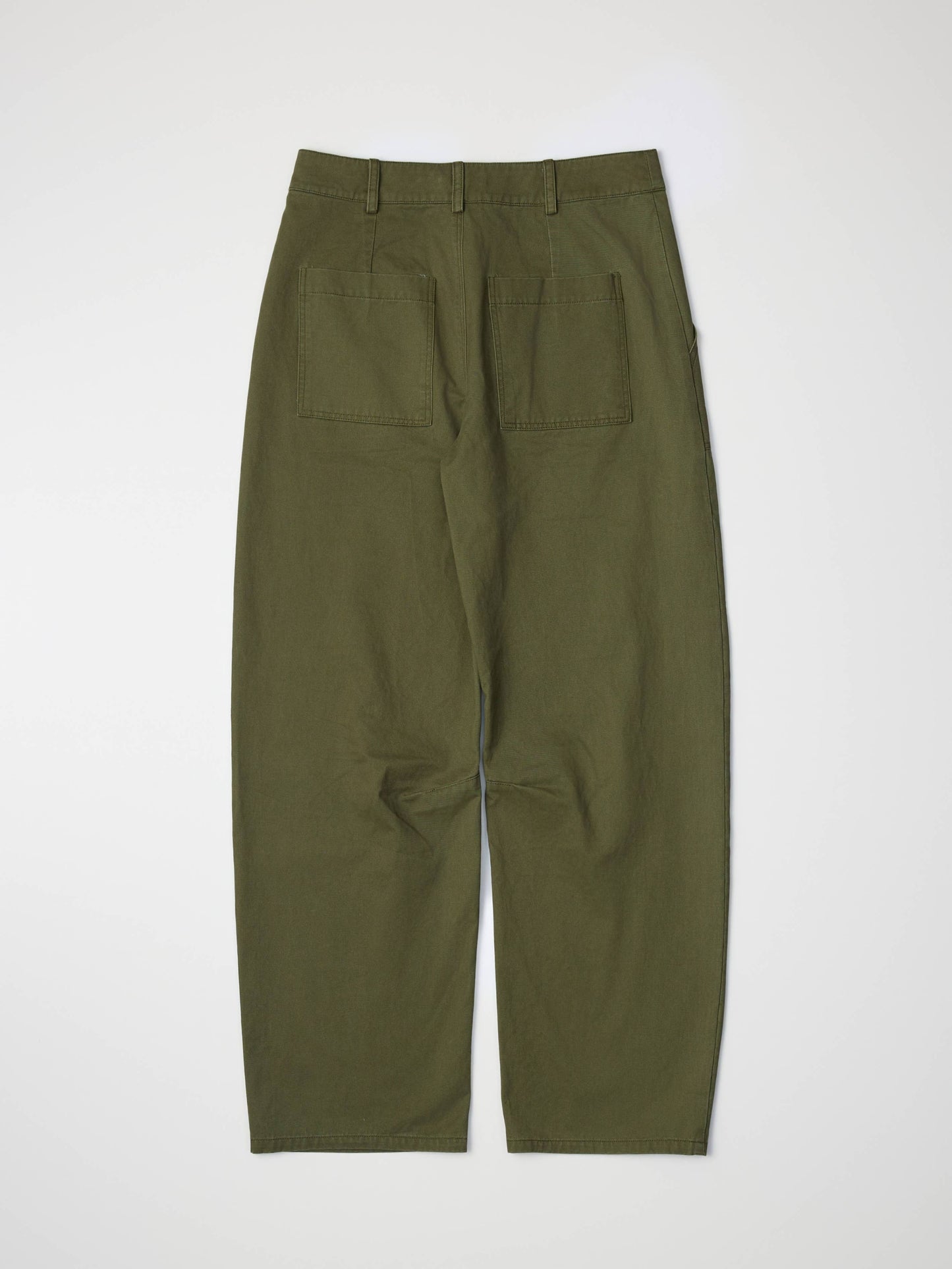 The Chandler Pants | Cotton Barrel Pants: OLIVE