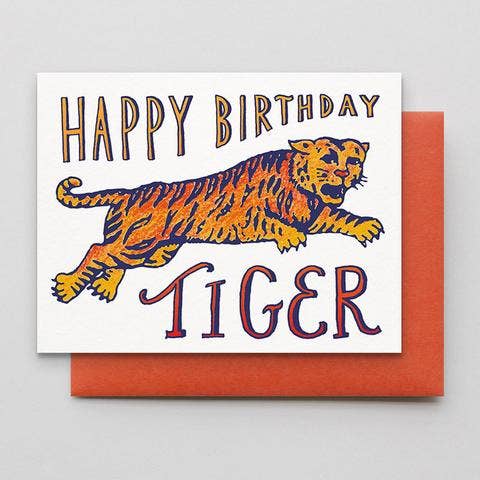 Birthday Tiger - Card