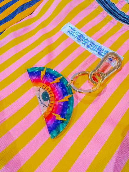 Look Within Rainbow Bag Charm Keychain