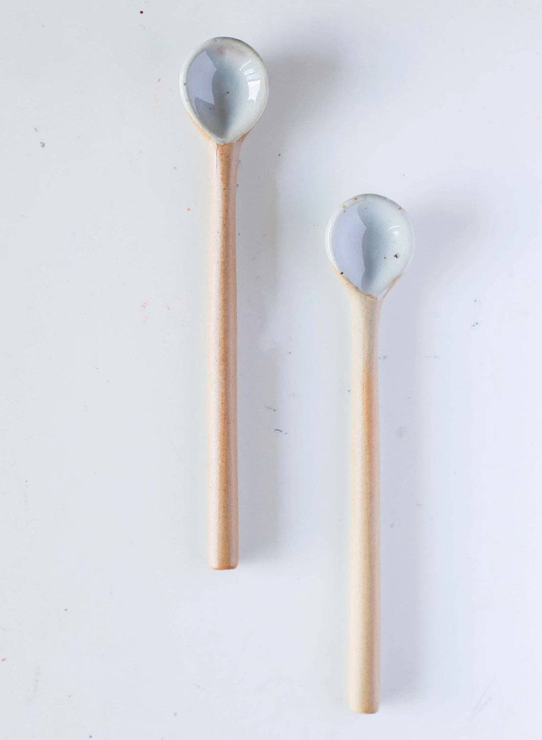 Ceramic Long and Short Spoons: Long