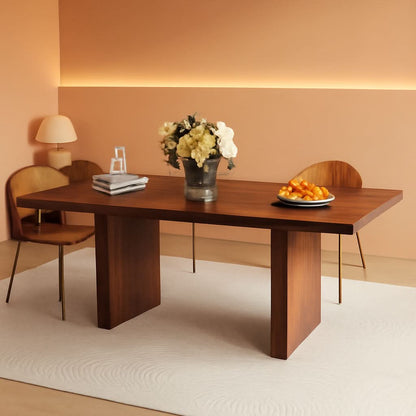 78 Inch Walnut Dining Table Modern Farmhouse Rectangular: Walnut 78" Rectangular
