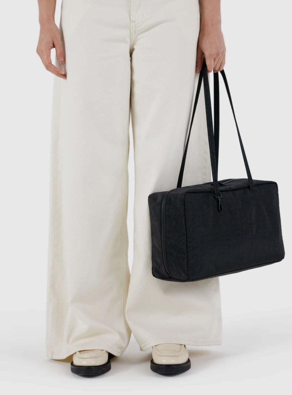 BAGGU Medium Nylon Bowler Bag - Black