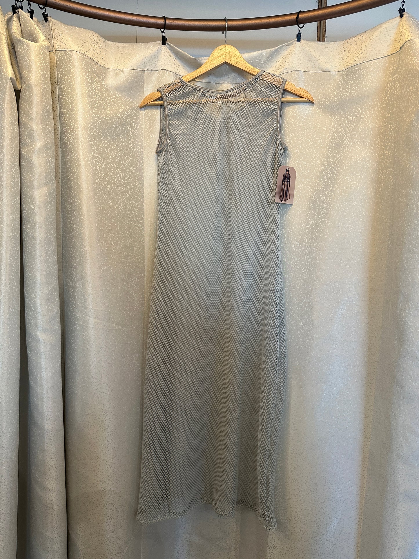 Leonor Aispuro - Mesh dress blue