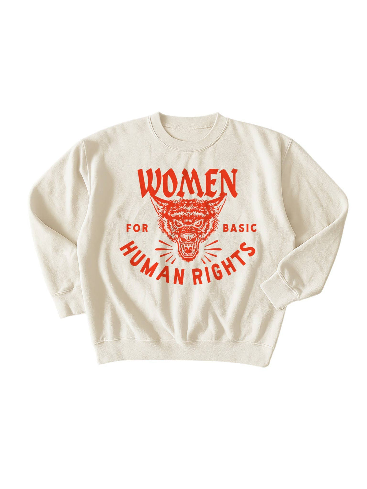 Women for basic human rights Graphic Sweatshirt - Ivory