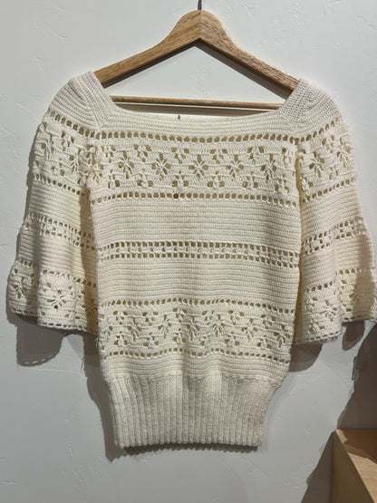 Vintage Knitted Bell Sleeve Sweater