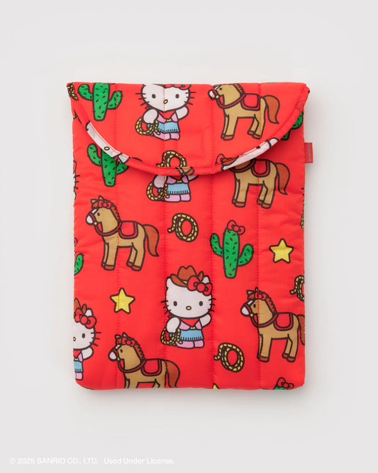 BAGGU Puffy Laptop Sleeve 13"/14" - Hello Kitty Western